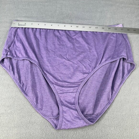Hanes Womens Size 12 Panty Brief Full Coverage Purple New Without Tags - Picture 4 of 6